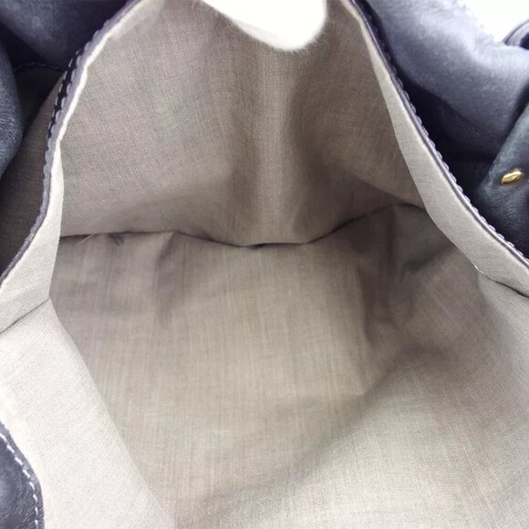 MARC JACOBS 2WAY shoulder bag ZIP pocket gray grayish leather used C3890 - Picture 8 of 9